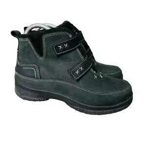 ALPI Womens 7M cleet Black All Weather Ankle Boots Size Casual